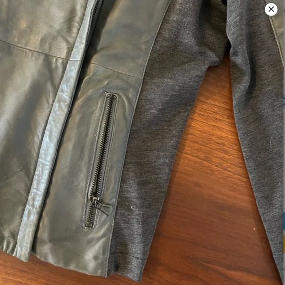 Leather moto Jacket by BOD Christensen with Jersey lining - Picture 4 of 8